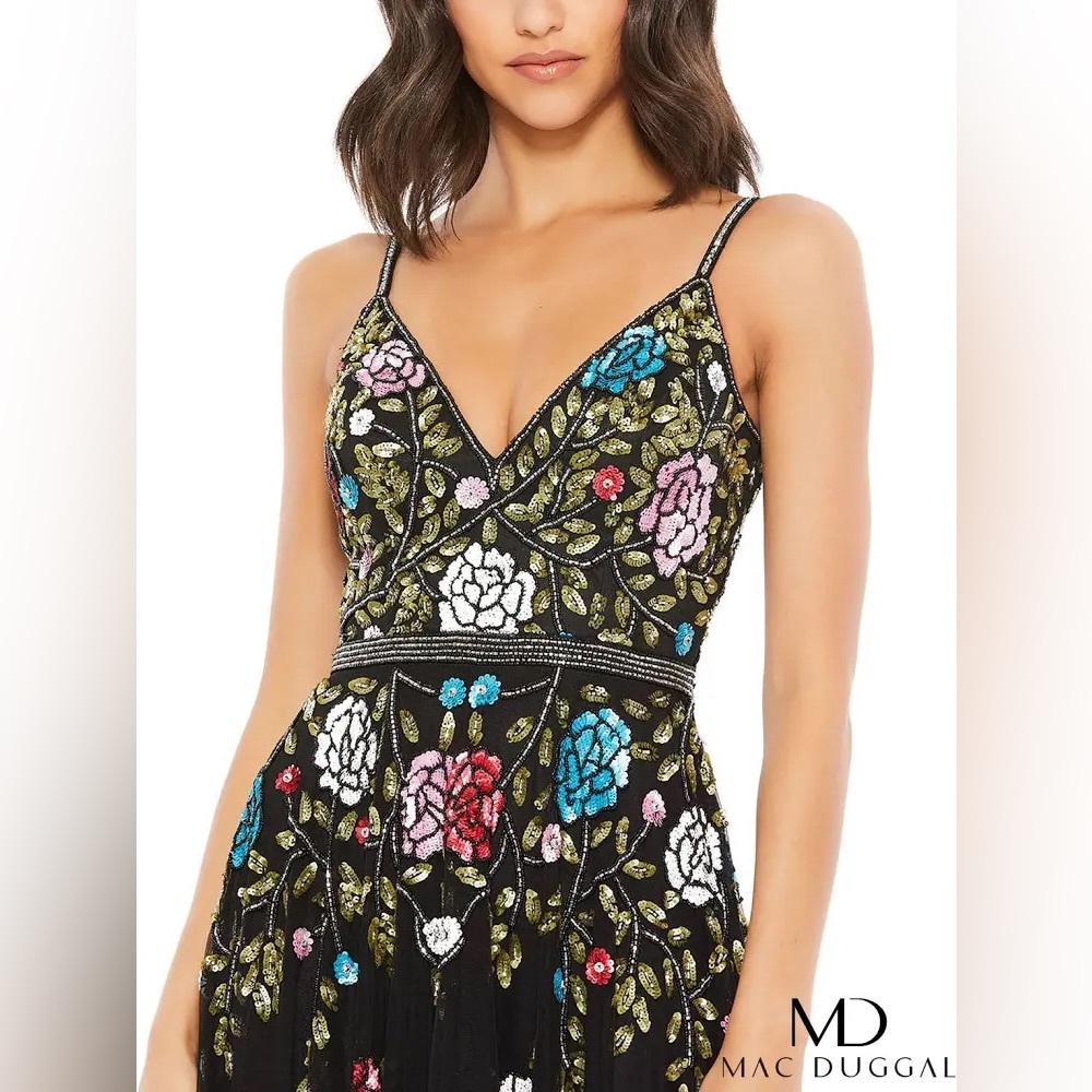 Mac Duggal 5400D black multicolor Size 4